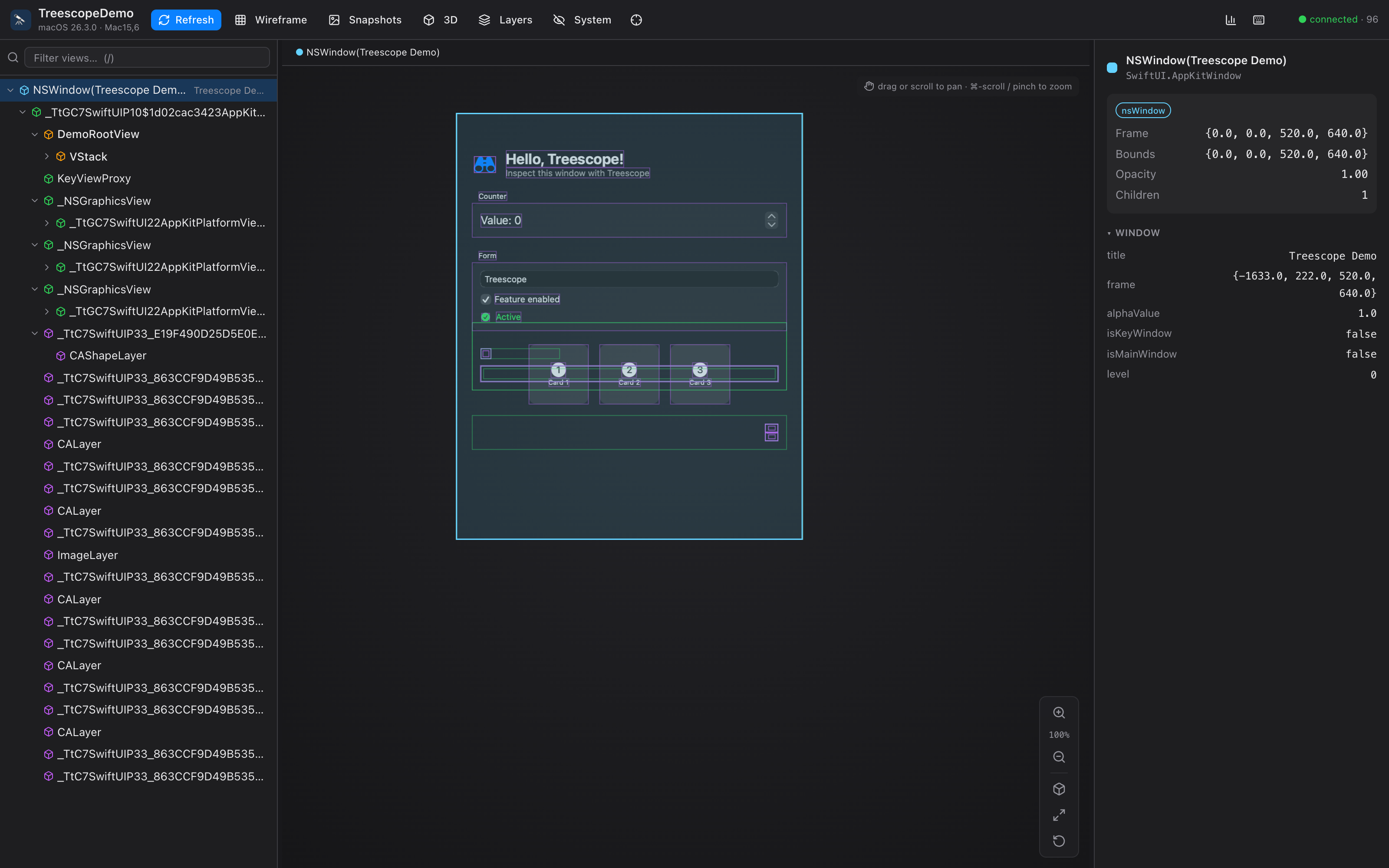 Treescope viewer